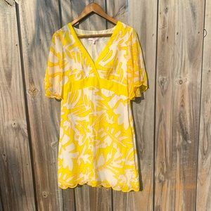 Gorgeous yellow kimono sleeve dress from H…